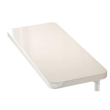 Imagem de Mesa dobrável montada na parede, mesa de jantar dobrável de madeira, mesa de jantar de 50 x 100 cm, mesa de jantar pequena de madeira para escritório, casa, cozinha, branca
