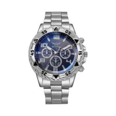 Imagem de Relógio De Pulso Masculino De Luxo Esportivo Em Quartzo, Aço Inoxidáve