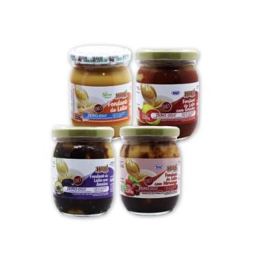 Imagem de Fondant de leite diet sabores hue - kit 4 unidades
