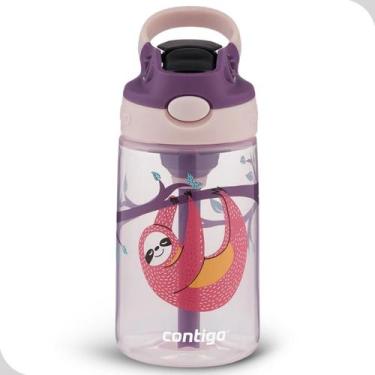 Imagem de Contigo Gizmo Flip Kids Garrafa Infantil 414ml Bicho Preguiça Tampa Fá