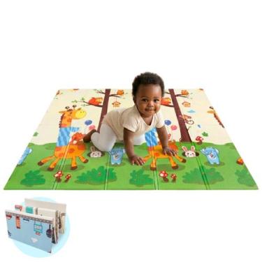 Imagem de Tapete Infantil de Atividades Dupla Face Tatame Emborrachado Dobrável 