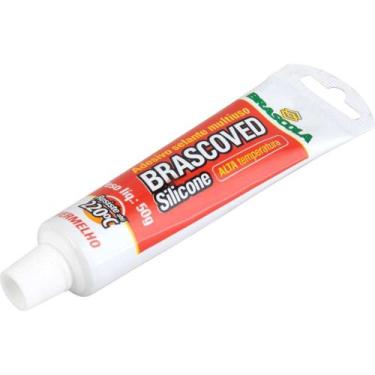 Imagem de Borracha de Silicone Acético, Vermelha, 50 g, 3020009, Brascola