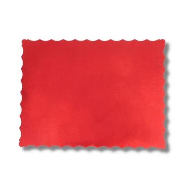 Imagem de Base Laminada Vermelha P/ Bolo Retangular 30x40 50 Unidades - TAMAROZZ