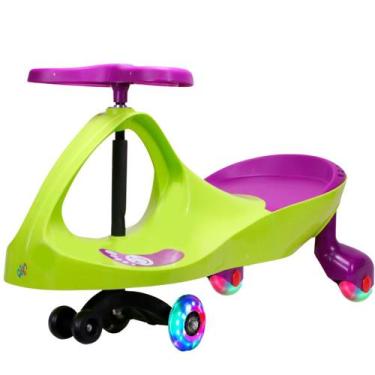 Imagem de Carrinho Rolimã Zig Zag Car 360 Roda Led Infantil Castela