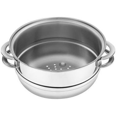 Imagem de Cozi-Vapore Aço Inox 24cm - 5,6L Solar Tramontina 62510/240, Inox, 24c