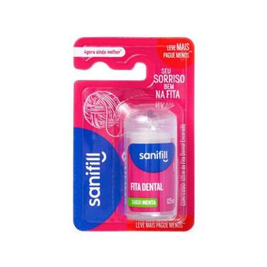Imagem de Fita Dental Sanifill com 1 unidade de 125m, Menta, 125m