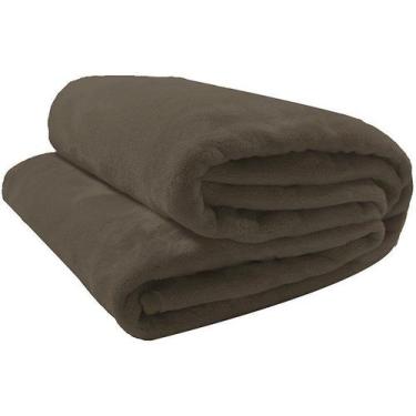 Imagem de Cobertor microfibra velour 300g casal 180x220 marrom camesa, Marrom, C