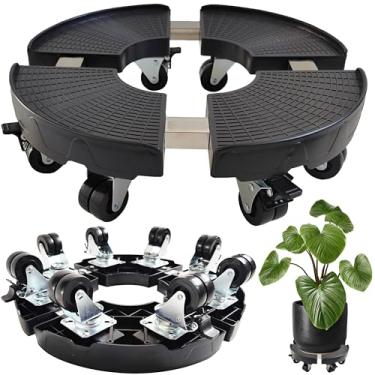 Imagem de NOAMOO Organizador de plantas de 38 a 50 cm com rodas para ambientes externos e interno...