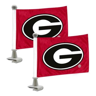 Imagem de FANMATS 61903 Georgia Bulldogs Ambassador Bandeiras de Carro – Pacote com 2 Mini Bandeiras Automáticas, 10 x 15 cm, Perfeito para Capô ou Porta-malas