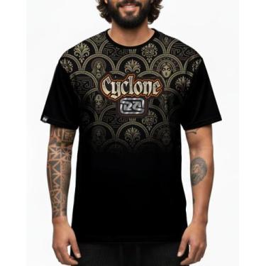 Imagem de (LANÇAMENTO) Camisa Cyclone Dif Full Faith Style, Preto, Laranja, M