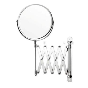 Imagem de Espelho de Aumento Sanfonado de Parede 2215 com Aumento 5x Dupla Face Espelhado Meu Espelho