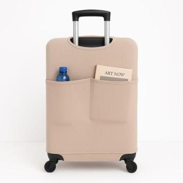 Imagem de Capa Mala De Viagem Com Bolso Canguru Protetor Bagagem Bordo - Loilu, 
