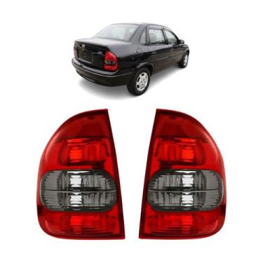 Imagem de Par Lanterna Traseira Corsa Classic Sedan 00/10 Fume - COFRAN