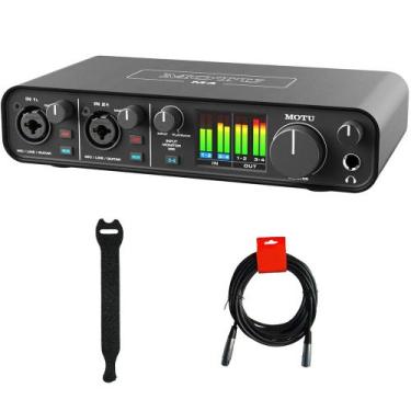 Imagem de Interface de Áudio-MIDI MOTU M4 USB Tipo-C 4x4 Kit Completo