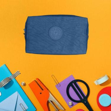 Imagem de Organizador Estojo Escolar Feminino Masculino Infantil de Nylon com Zí