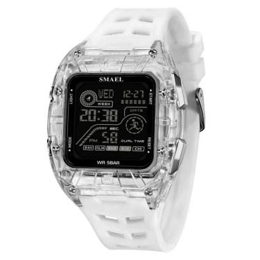 Imagem de Relógio digital masculino esportivo multifunção à prova d`água