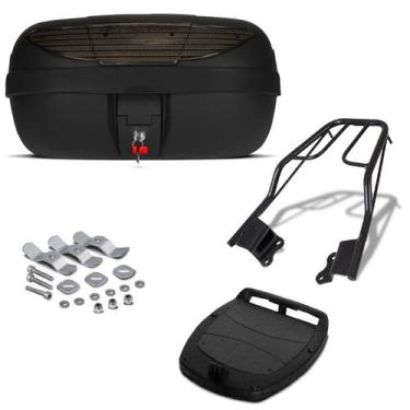 Imagem de Baú Bauleto 45 Litros Pro Tork + Bagageiro Moto, FUME, FAZER 150 2014