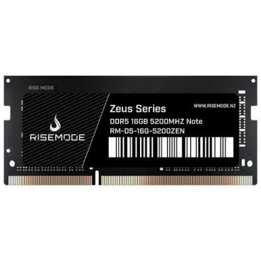 Imagem de Memoria RAM Para Notebook Rise Mode 16GB, 5200MHZ DDR5, Zeus Series, C