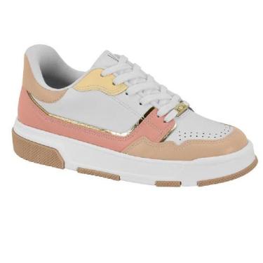 Imagem de Tenis vizzano casual ref 1455.102.30731 feminino, 37, Branco, Rosa