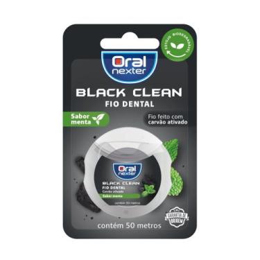 Imagem de Fio Dental Black Clean Carvão Ativado Menta Oral Nexter 50m