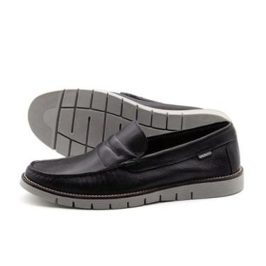 Imagem de Mocassim Masculino Falcon em Couro Senna Preto - 9911SP - Andacco, Pre