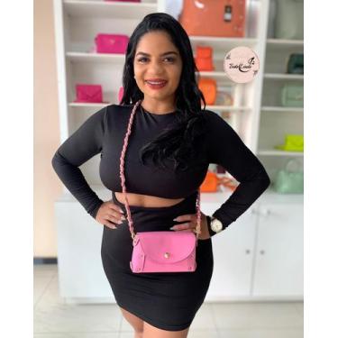 Imagem de Bolsa feminina com 2 opção de uso transversal ou pochete acompanhar um