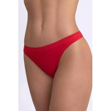 Imagem de Calcinha Fio Dental Adulto Microfibra Lisa Loba LD Ref:.40600 - Lupo, 