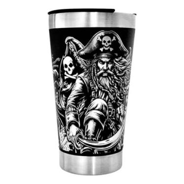 Imagem de Copo Térmico Personalizado Pirata Corsário 360 Graus 473 Ml - Imports