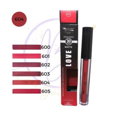 Imagem de Batom Matte Max Love Líquido Longa Duração 30 horas Varias Cores Escol