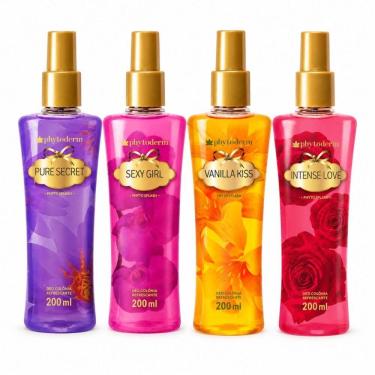Imagem de Kit Phytoderm Deo Colônia: Intense Love, Sexy Girl, Pure Secret e Vanilla Kiss 200ml