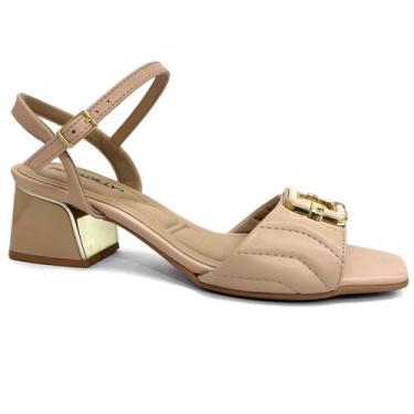 Imagem de Sandália Piccadilly Conforto Salto Bloco 543086 Rose, 34, Rose