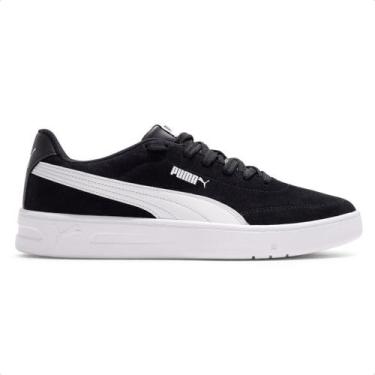 Imagem de Tênis Puma Court Classic Clean Bdp SD Masculino, 38, Preto, Branco