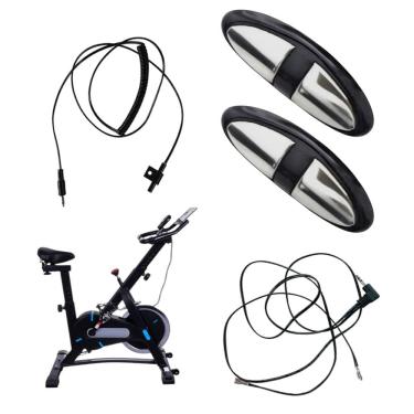 Imagem de Hand Grip Kit Cabos Roda Lx160G3 Sensor Cardiaco e Velocidade Bicicleta Ergometrica Esteira Esporte Academia Esporte Fit