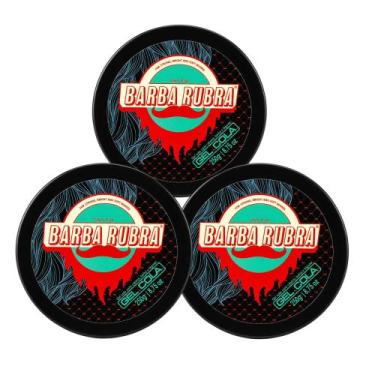 Imagem de Kit 3 Gel Cola Fixador Para Cabelos 250g Barba Rubra