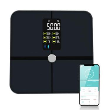 Imagem de Balança Digital Bioimpendância Corporal Inteligente Bio Plus Preta Rel