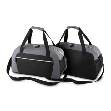 Imagem de Bolsa Esportiva Cinza 32L com Zíper e Alças Confortáveis - DESEMBRULHA