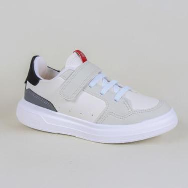 Imagem de Tênis Infantil Klin Capri Mini 355011 Off White, Branco, Gelo, Vermelh