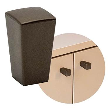 Imagem de 4 Peças Puxador Ponto 160 Para Gaveta Cômoda Cromado 1 Furo (Bronze Fosco)