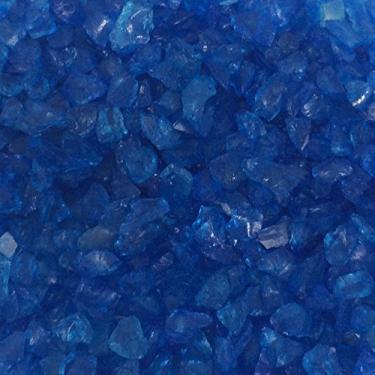 Imagem de Vidro espelhado em miniatura de jardim de fadas em pedra, cristal areia rocha do rio 50 – 60 g, azul oceano profundo para decorações de aquário, jardim ou quintal, projeto de artesanato