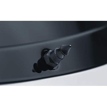 Imagem de Kuryakyn Acessório de motocicleta 5712: Pontas de montagem com acabamento de para-brisa para motocicletas Harley-Davidson 1996-2013 com carenagem de morcego, preto brilhante