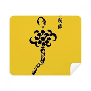 Imagem de Pano de limpeza de pintura de tinta com nó chinês, 2 peças, tecido de camurça