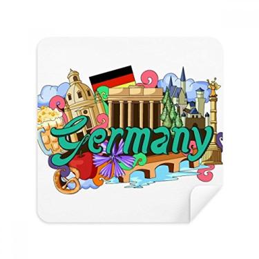 Imagem de New Swan Stone Castle Beer Germany Graffiti óculos pano limpador de tela tecido camurça pacote com 2