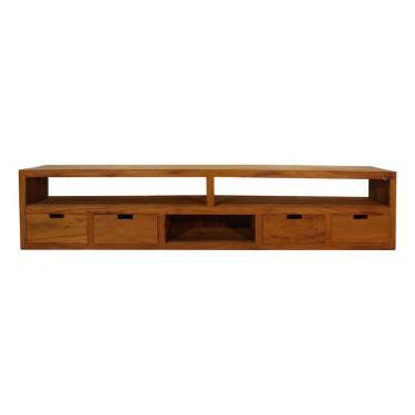 Imagem de Rack Santiago 260cm - Peroba Rosa