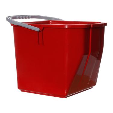Imagem de Balde de Plástico Vermelho com Capacidade para 25 Litros TTS