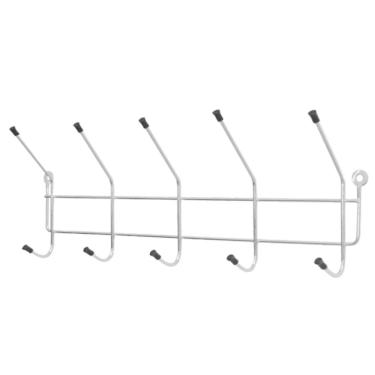 Imagem de Cabideiro Duplo 5 Ganchos para suporte de cozinha 19x45cm