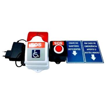 Imagem de Alarme Pne A Prova D`Agua Sem Fio Conforme A Norma Nbr 9050