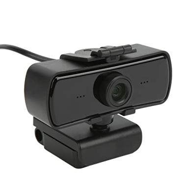 Imagem de Webcam com microfone, câmera web USB, chamada de vídeo HD 1440P, microfone com cancelamento de ruído, amplo campo de visão, para gravação de videoconferência de computador laptop