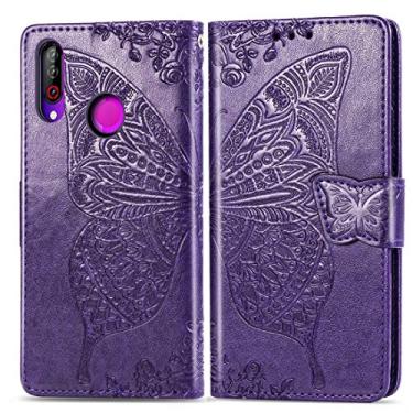 Imagem de YUNCHAO Caixa de telefone Butterfly Love Flores Embossing Horizontal Flip Capa de Couro para LG W30 com suporte e Cartão Slots & Carteira e Cordão capa para celular