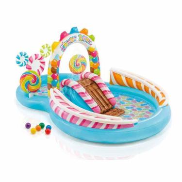 Imagem de Piscina Playground Diversão Inflável Candy Zone 206L Intex - 57149