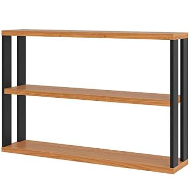 Imagem de Nicho Retangular Cleveland cor Freijo com Preto Fosco 90 cm - 62306 Sun House